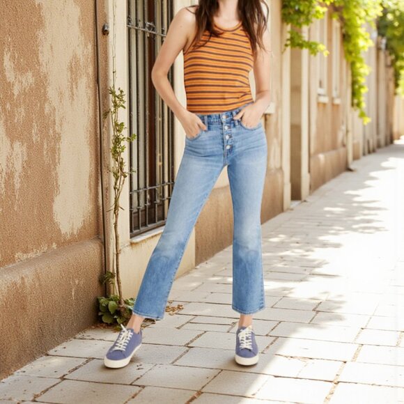 Madewell Cali Demi Boot Jean in Dory Wash 29 - Picture 1 of 8
